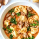 Tortellini with Meat Sauce a la Cart